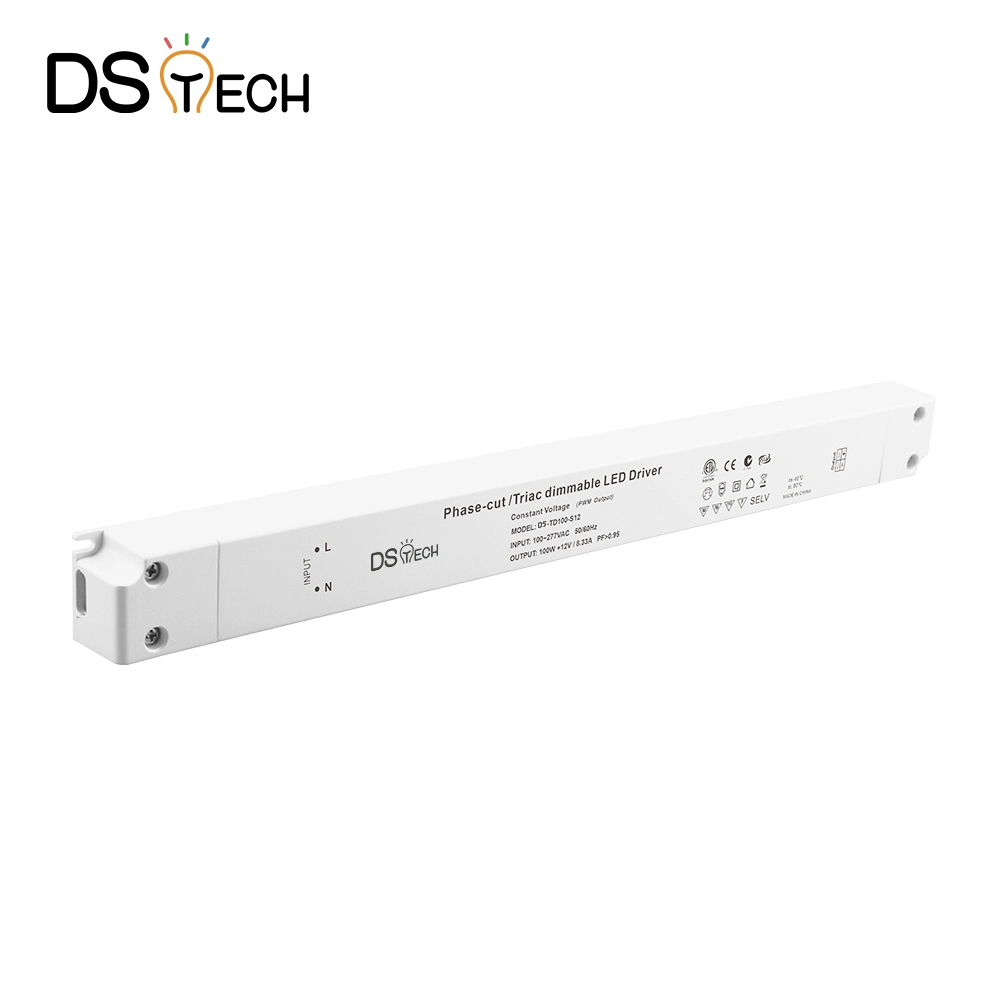 Super Slim LED Driver LED Power Supply 100W Triac Dimmable 0 to 10V Dimmable